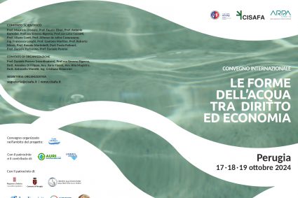 CONVEGNO INTERNAZIONALE: LE FORME DELL’ACQUA TRA DIRITTO ED ECONOMIA.