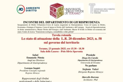 Lo stato di attuazione della L.R. 20 dicembre 2023, n. 58 sul governo del territorio